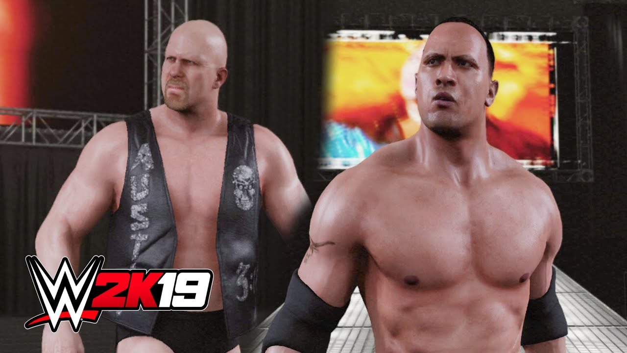 WWE 2K19 - Stone Cold Vs The Rock FULL MATCH!