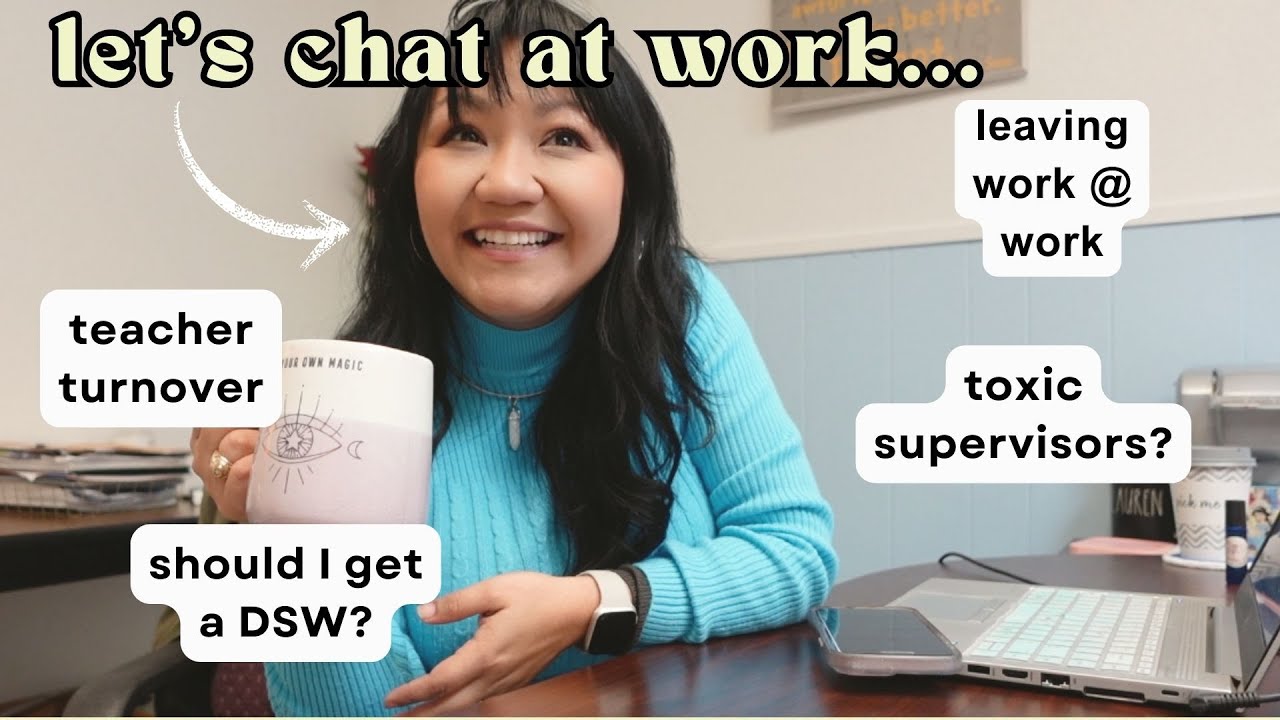 answering your questions at work 💼🍎 CAREER ADVICE? TOXIC BOSSES! LEAVING Work AT WORK!!