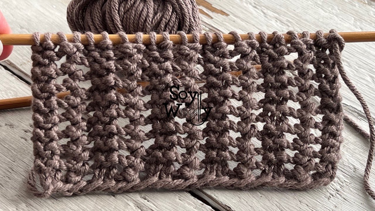 Punto Calado Reversible de una sola hilera que no se enrosca (estilo inglés/continental)-Soy Woolly