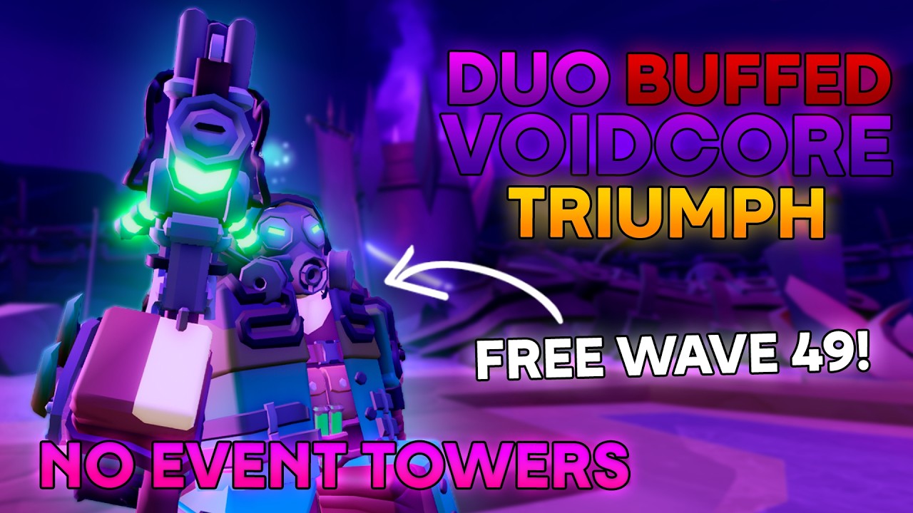 [No Event Towers] Duo Buffed Voidcore Triumph || Roblox Tower Defense Simulator