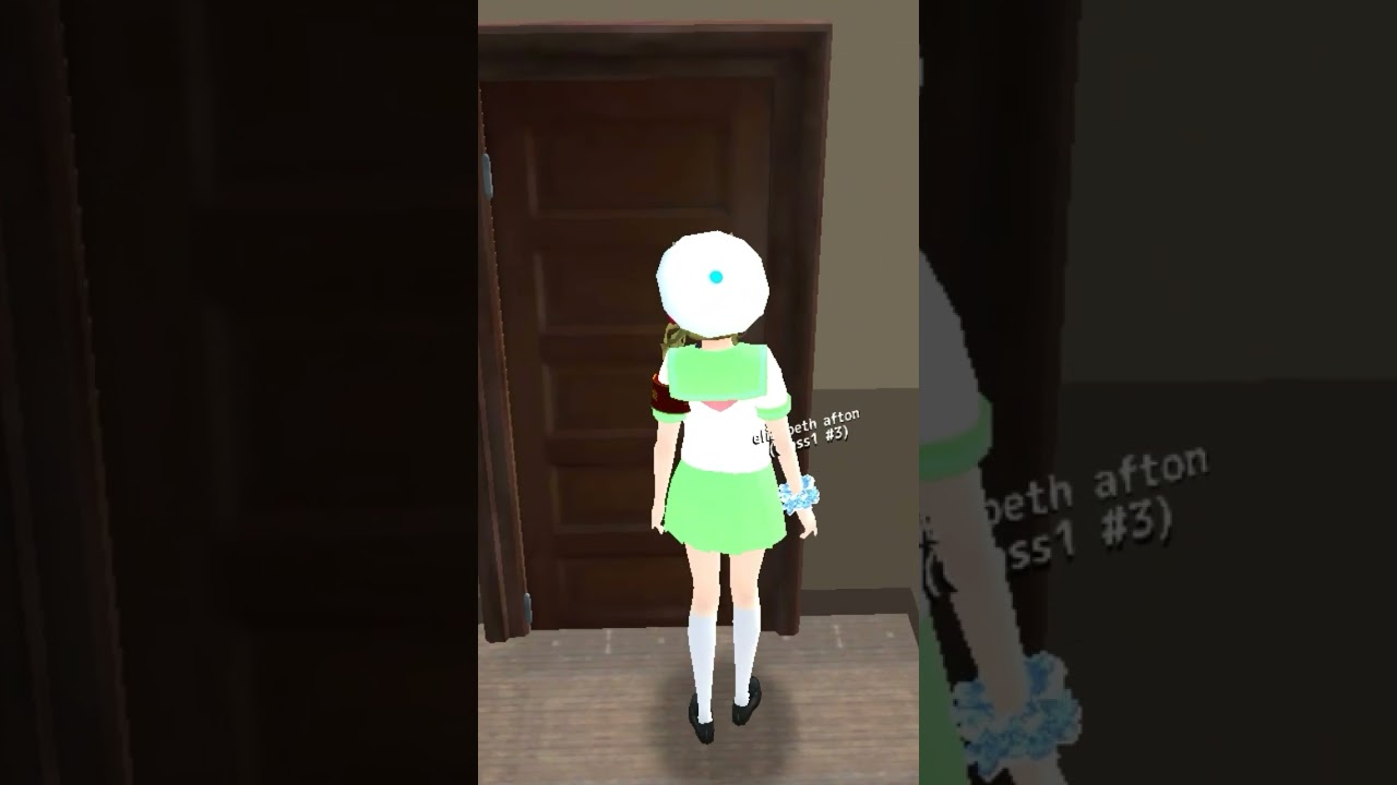 that's really creepy holding a ghost..💀 #SGS school girls simulator 😱