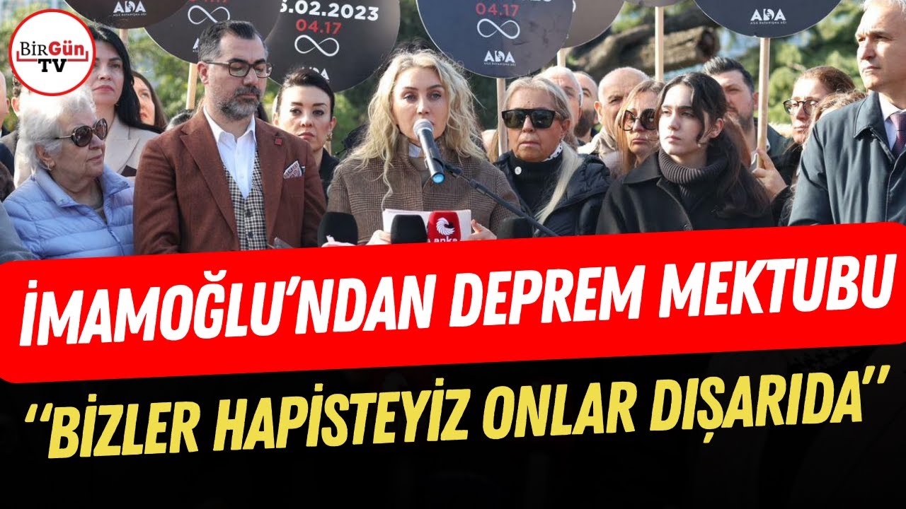 Ekrem İmamoğlu'ndan deprem mektubu: 