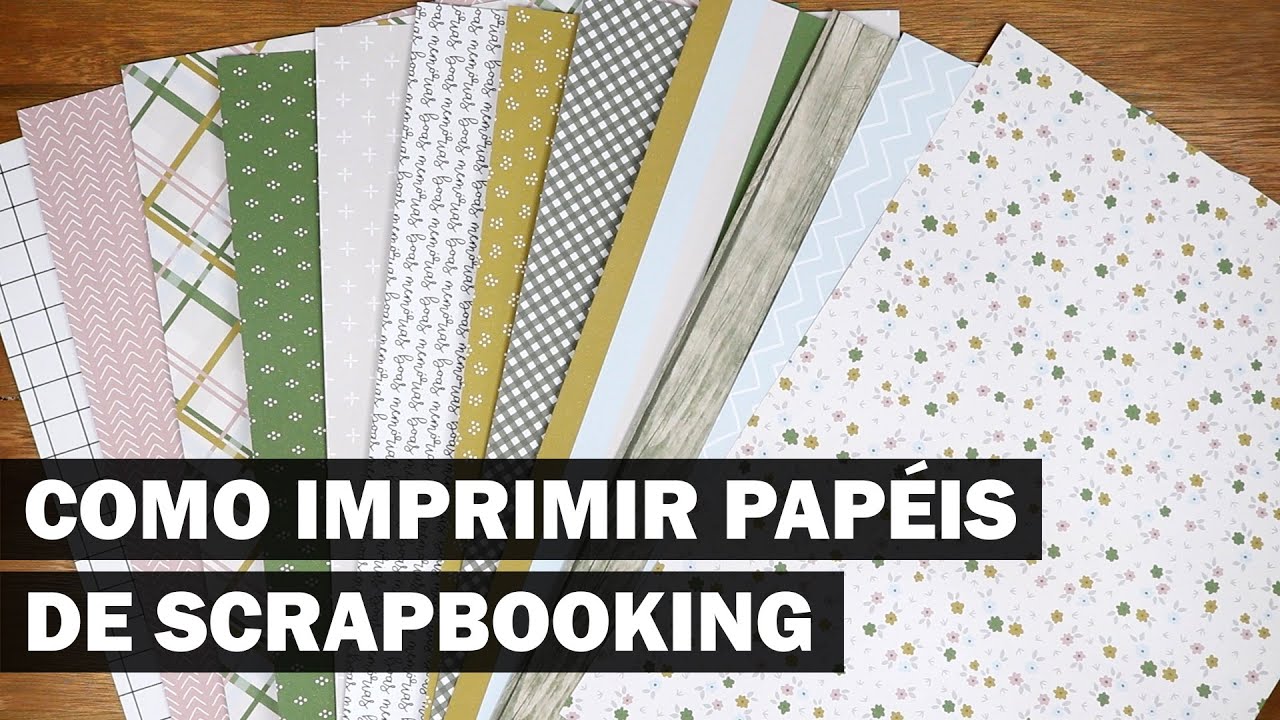 Como imprimo meus papéis de scrapbooking
