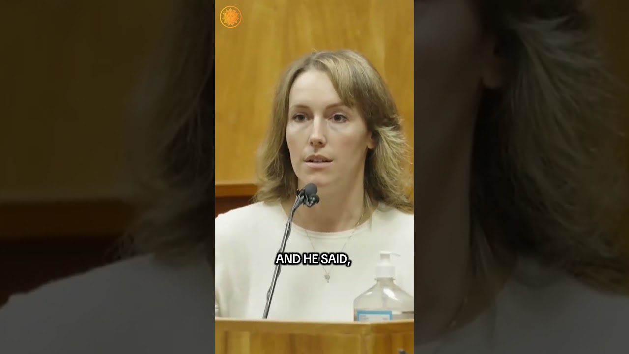Video shows testimony of wife who says husband tried to push her off a cliff #shorts