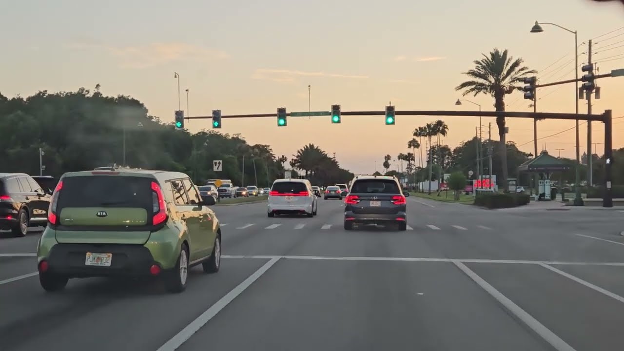 Driving around Irlo Bronson Hwy in Kissimmee