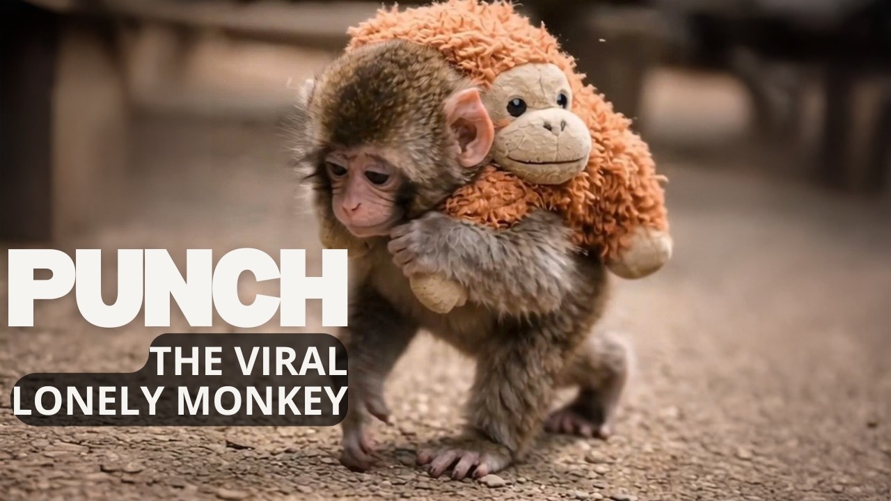 Punch, the Viral Lonely Monkey 🔥🦧 The Little Monkey Who Never Gave Up💪