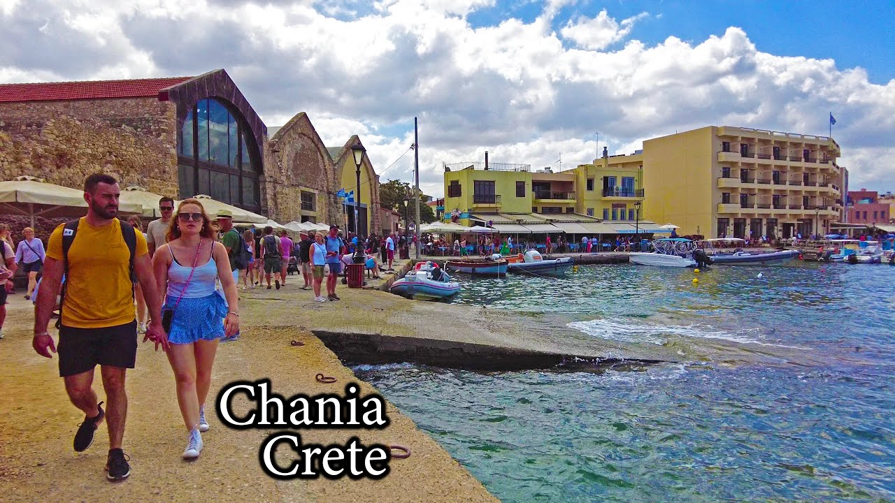 🌍 Chania, Crete Like You’ve NEVER Seen Before! | 4K Walking Tour & Local Secrets 🚶‍♂️✨