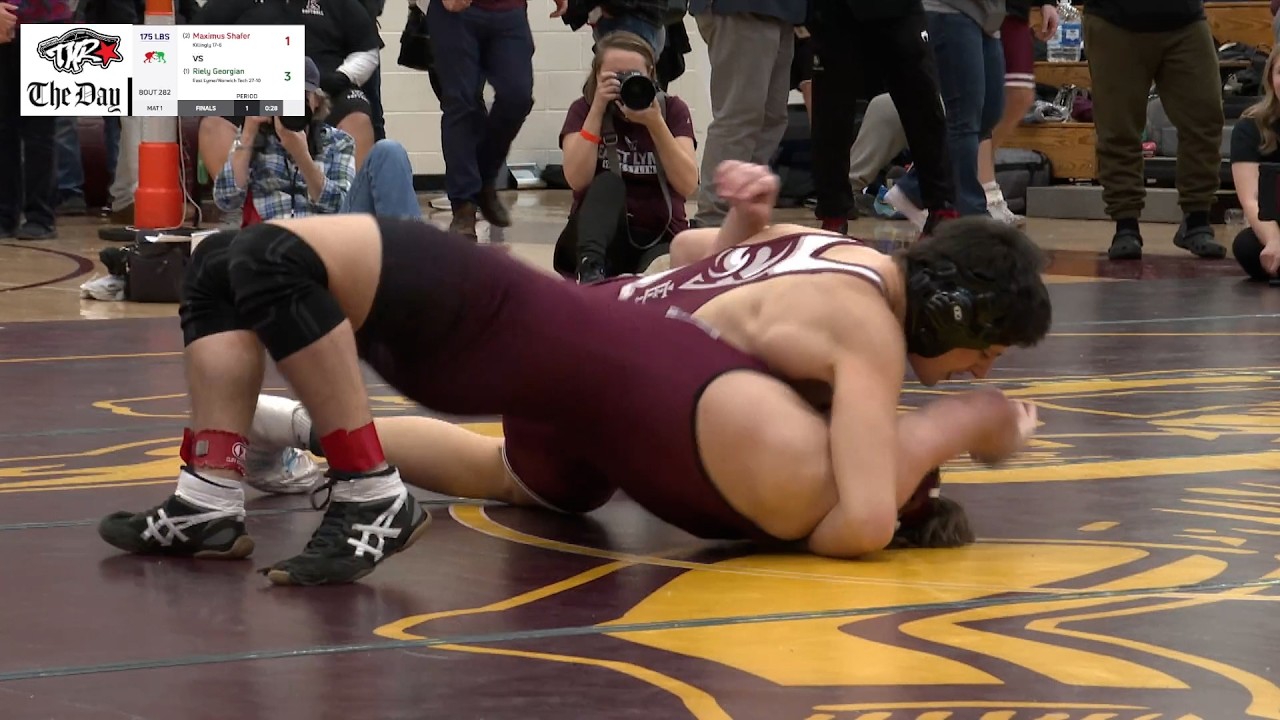 Georgian over Shafer in the ECC 175-pound wrestling final