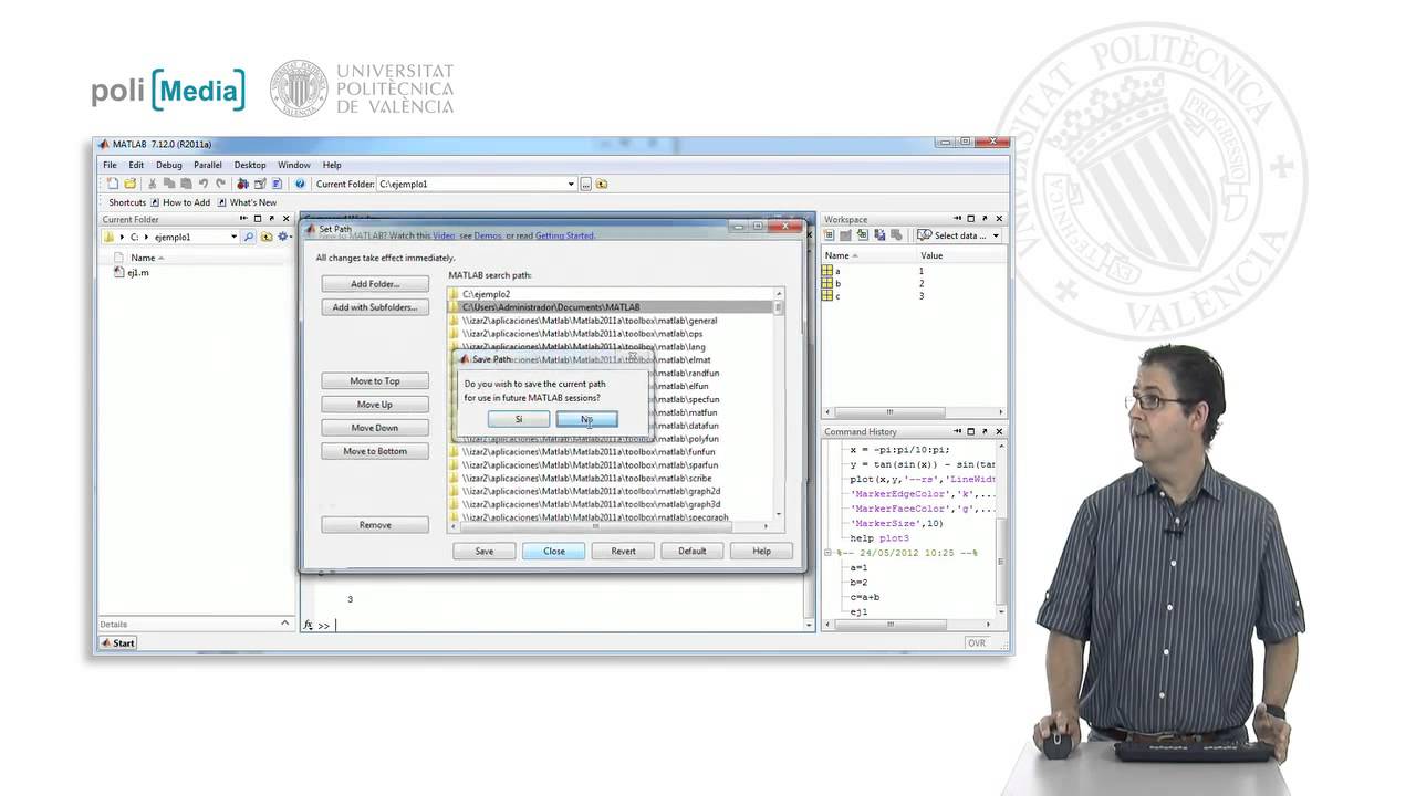 Primeros pasos con Matlab |  | UPV