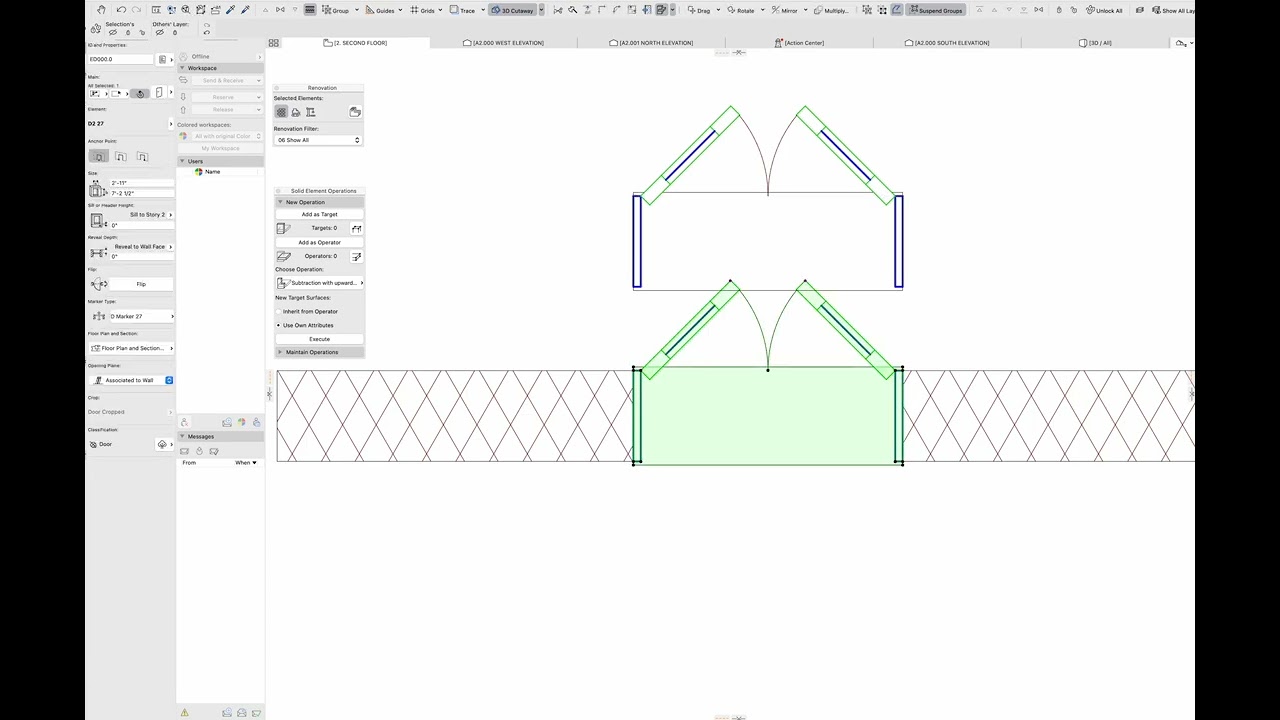Custom Positioning a Door Leaf in Door Frame