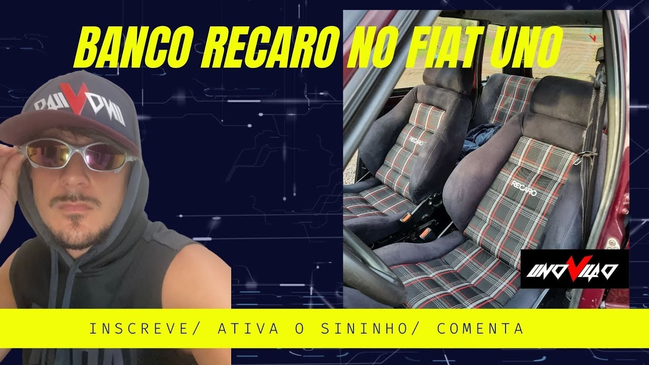 Interior fiat uno / Banco recaro /Adaptação de bancos carro
