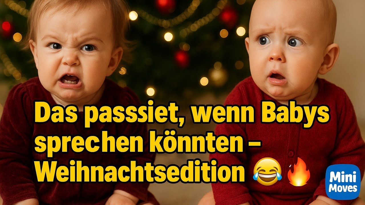 Das passiert, wenn Babys sprechen könnten – Weihnachtsedition 😂🔥