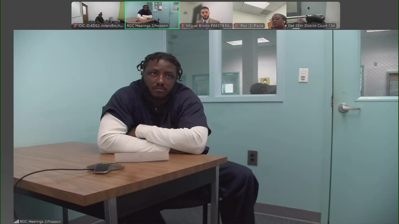Watch: Detroit man arraigned after allegedly killing two, hospitalizing two in pool party stabbing