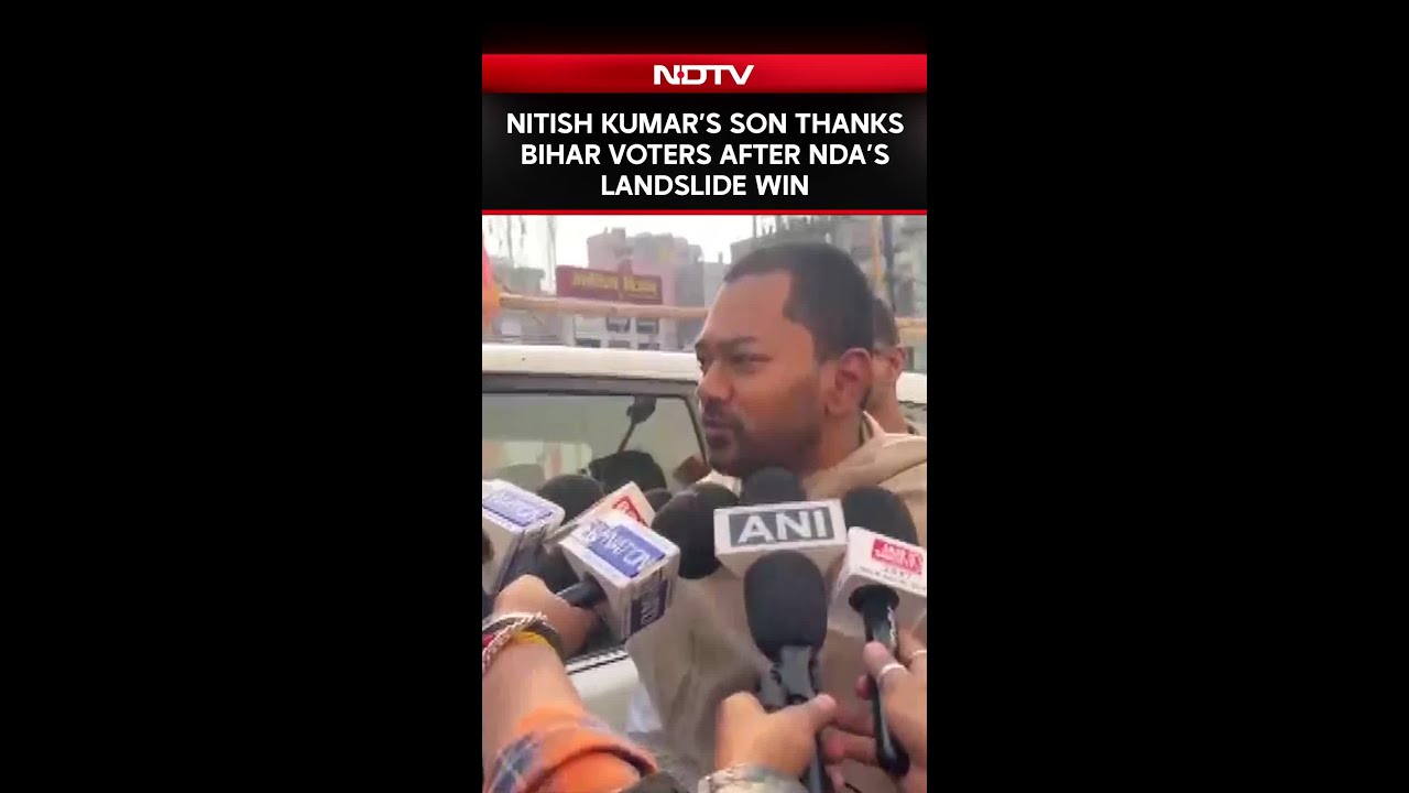 Nitish Kumar&rsquo;s Son Thanks Bihar Voters After NDA&rsquo;s Landslide Win