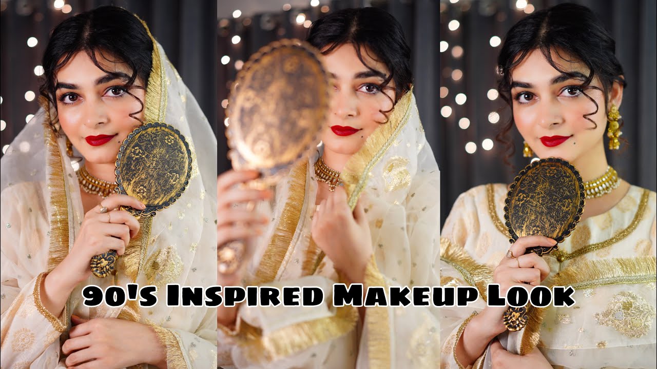 Makeup Look Inspired By 90's || Bollywood Retro Look