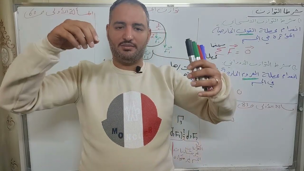 الصف التاسع : توازن الجسم الصلب