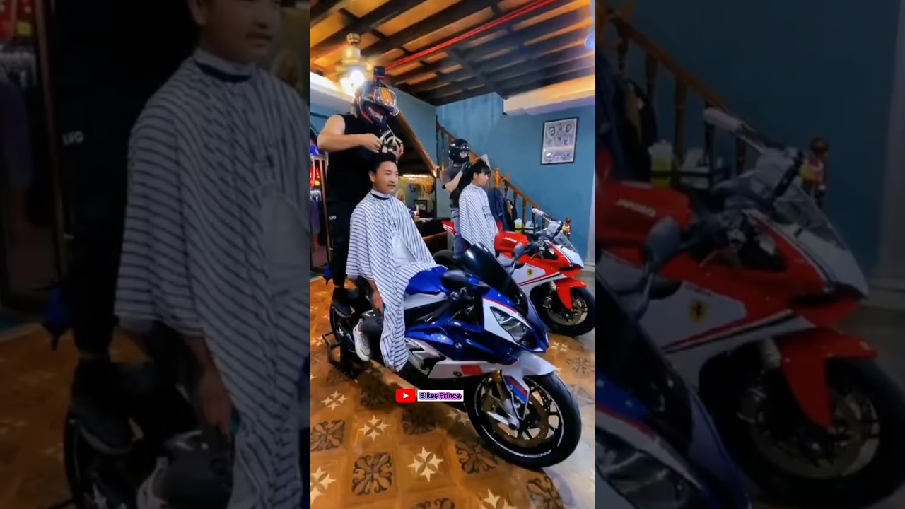 Haircut with Superbike Vibes Next Level Style🏍️