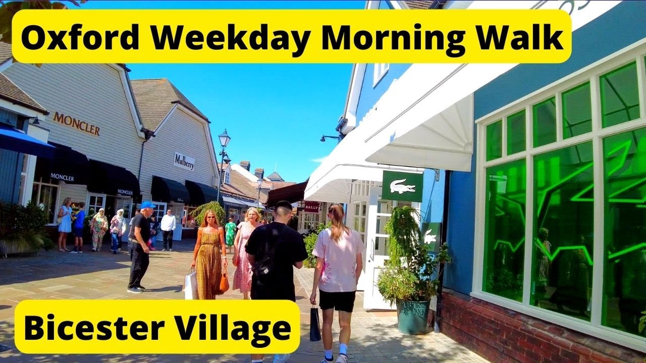 [4K] Oxford Bicester Village Weekday Morning Walk