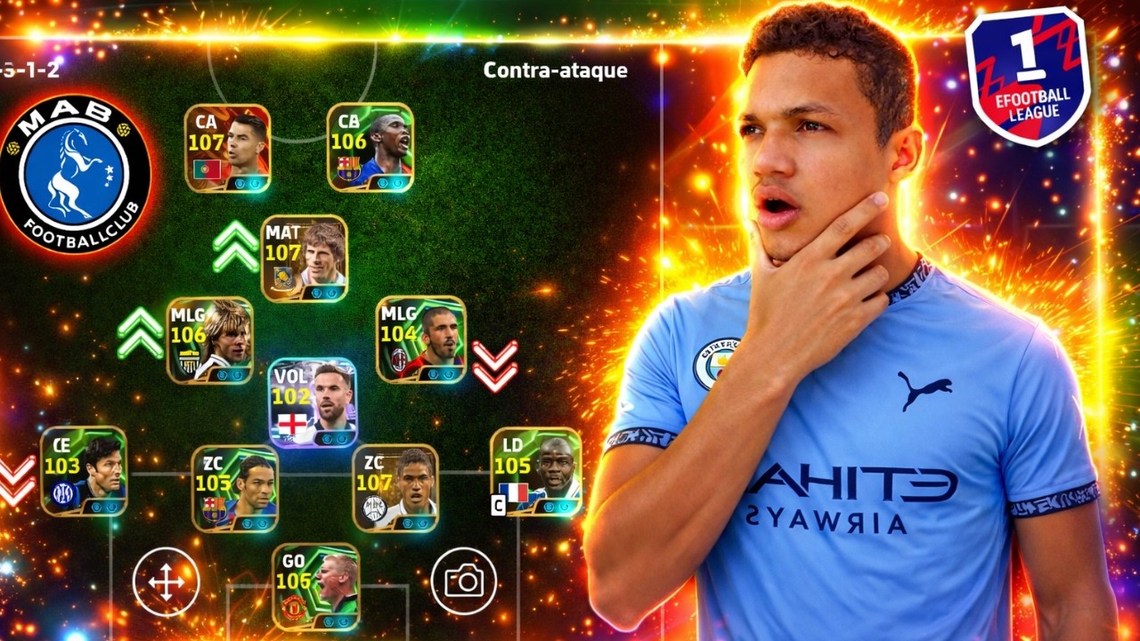 USEI A FORMA&Ccedil;&Atilde;O SECRETA DO MANCHESTER CITY 😱 E GARANTI VIT&Oacute;RIA NA RANQUEADA | eFootball 2026