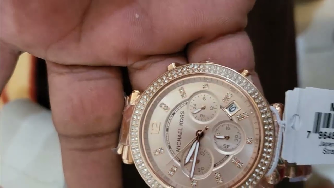 Michale kors women watch Cronograph model no Mk 5896 Unboxing