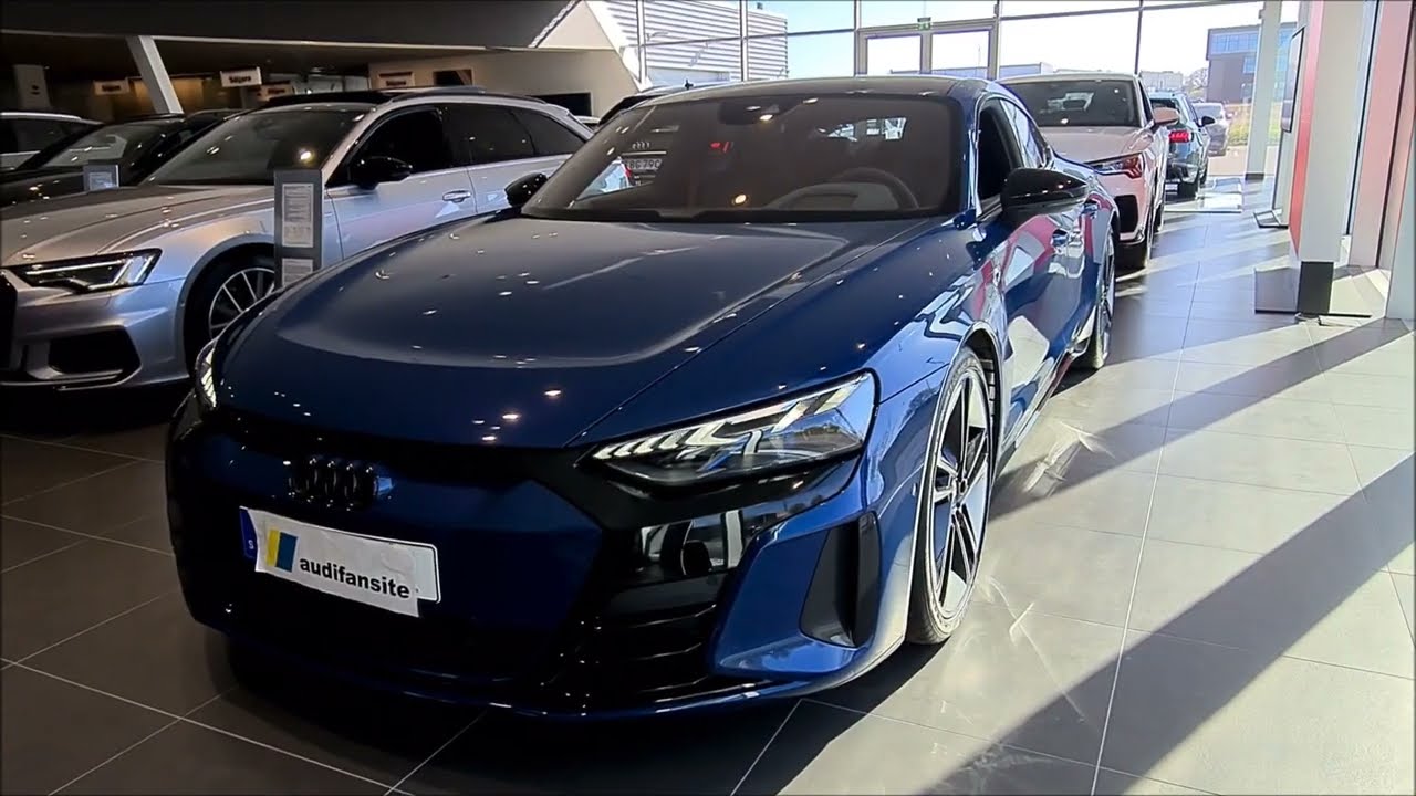 Amazing 2023 Ascari blue Audi e-tron GT RS 646hp