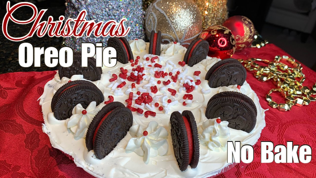 The First Ever Christmas Oreo Pie | No-Bake Oreo Pie Recipe | How to Make an Oreo Pie