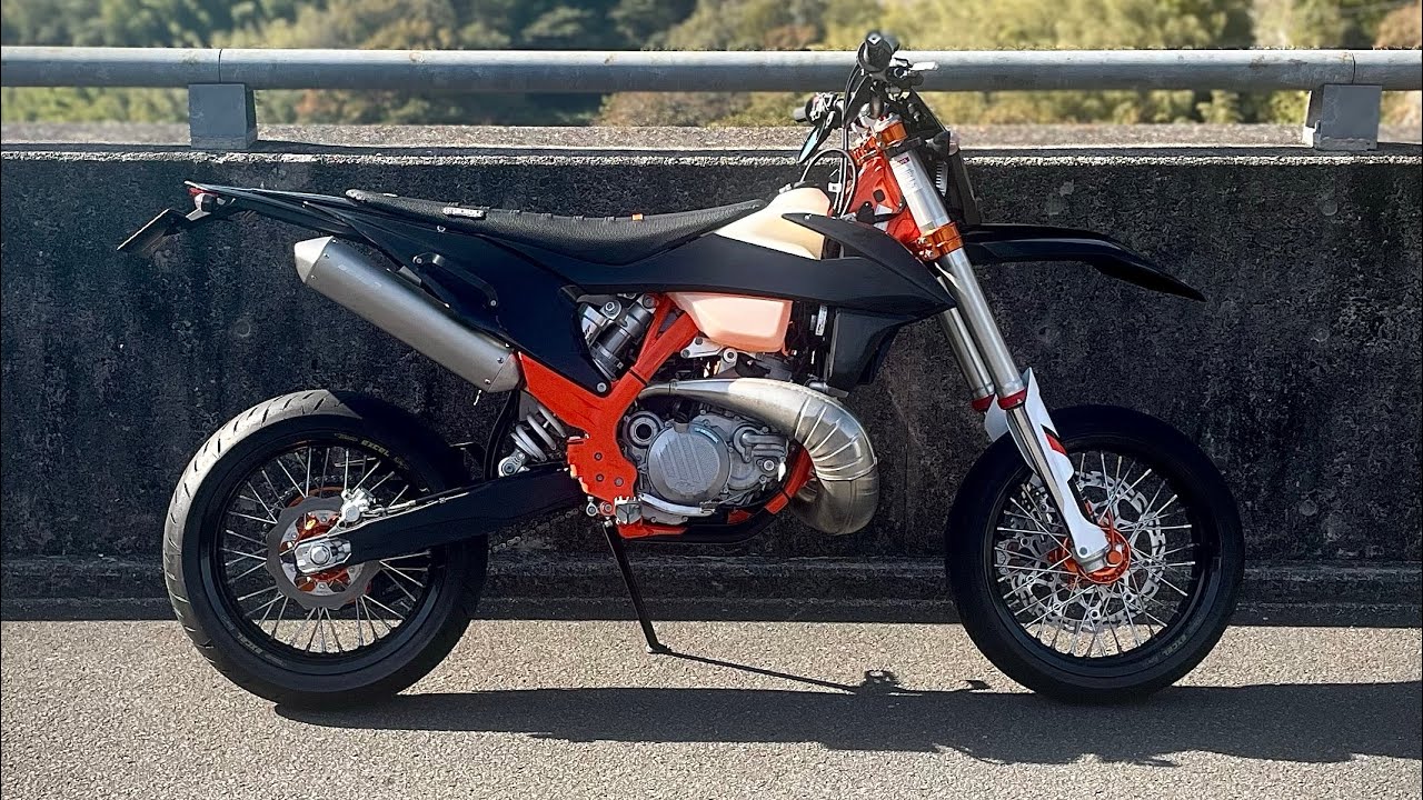 【モタード】秋のツーリング - KTM 250 EXC TPI SIXDAYS 走行動画 (2st)