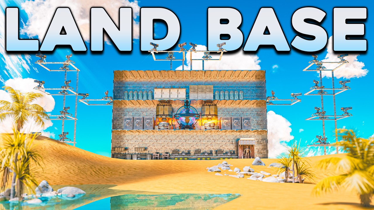 We Built The Biggest Desert Land Base on Day 2 in ARK PvP...