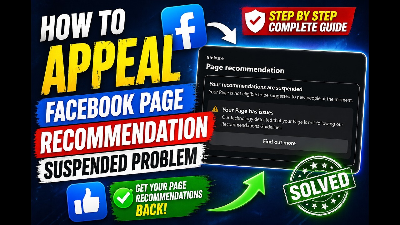 Как обжаловать решение о блокировке рекомендаций страницы в Facebook