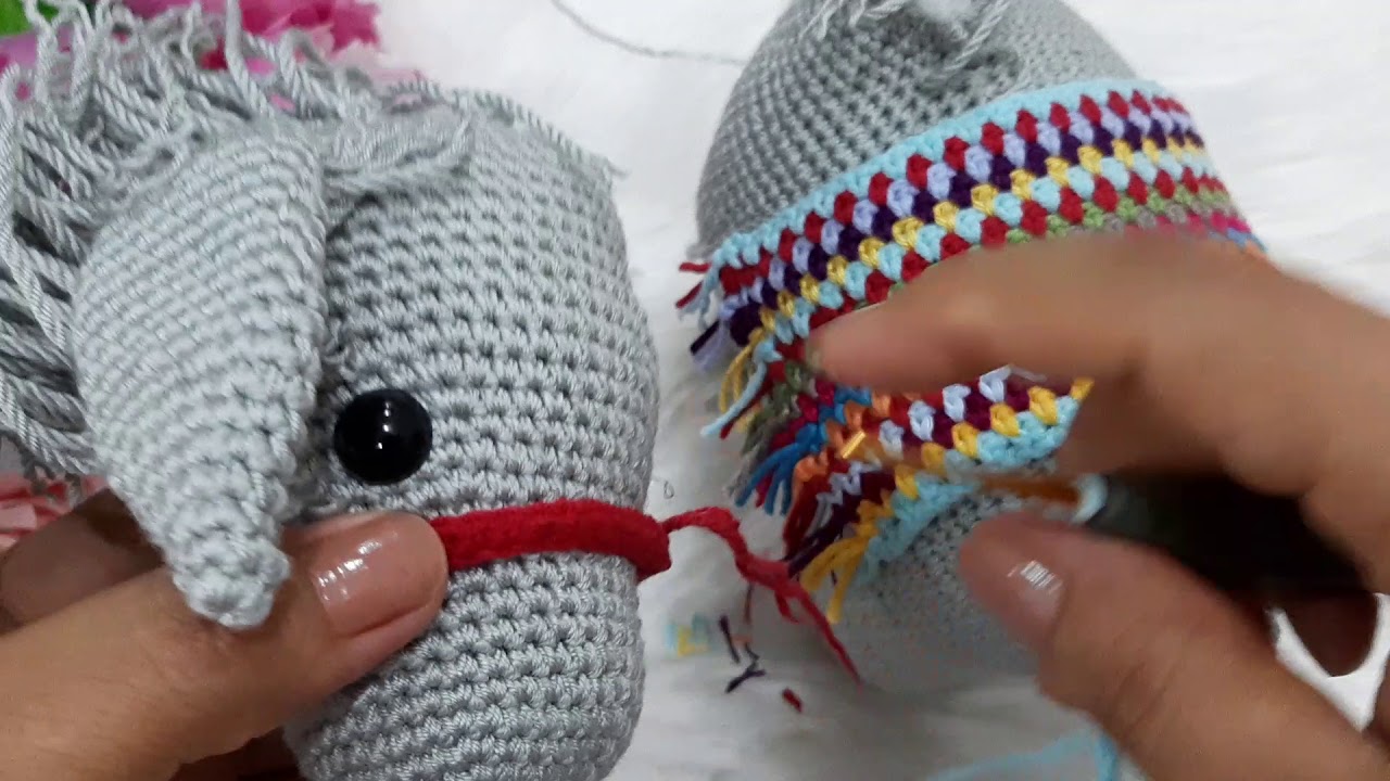 #AMİGURUMİ EŞEK KAFA YAPIMI #amigurumieşektarifi