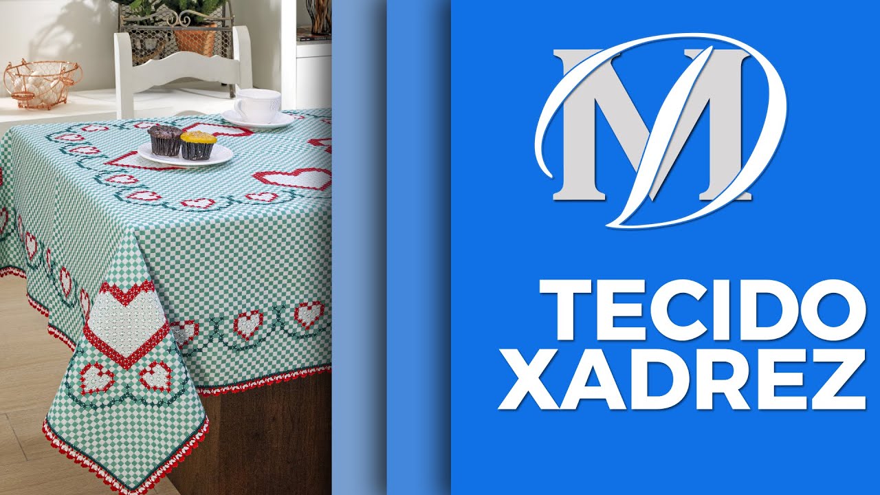 TECIDO XADREZ / BORDADO / ACABAMENTOS