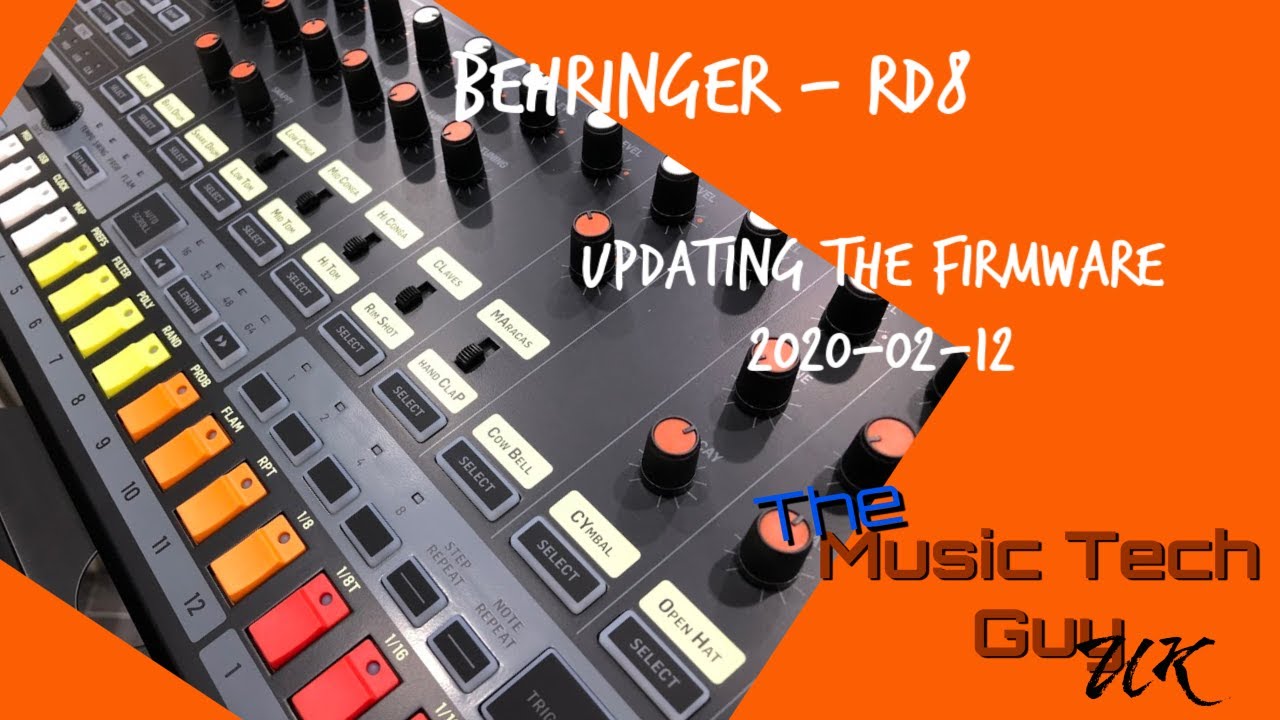 Updating the firmware of your Behringer RD-8