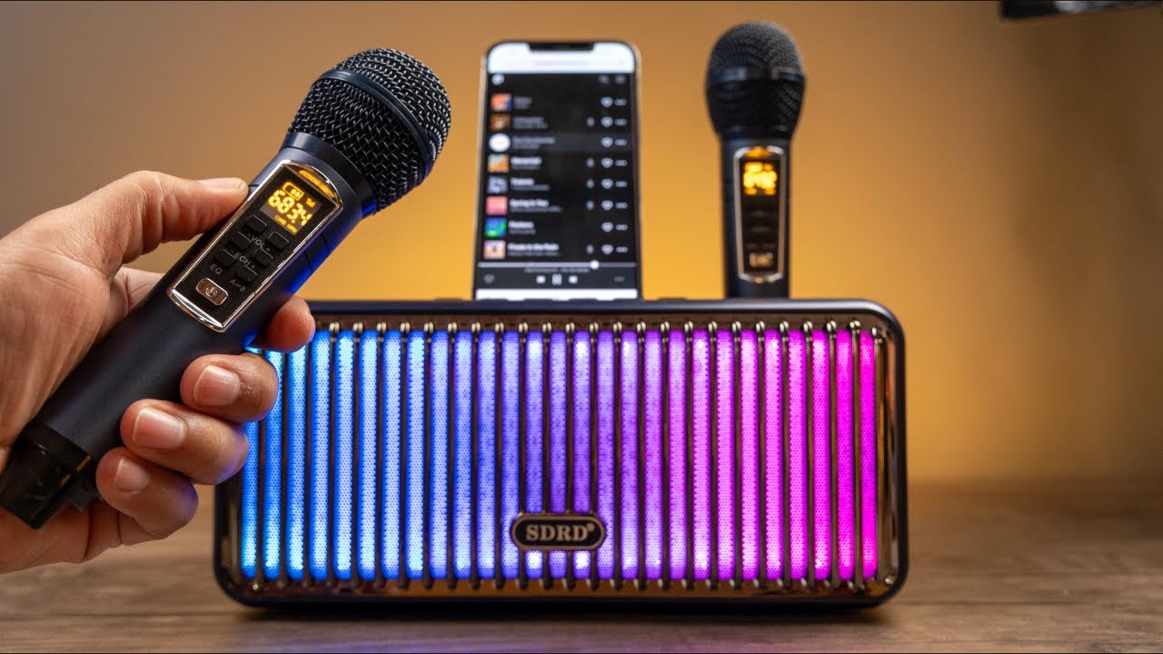 This IS the BEST Karaoke Wireless Bluetooth Speaker | 2 Microphones and RGB | Setup and Review