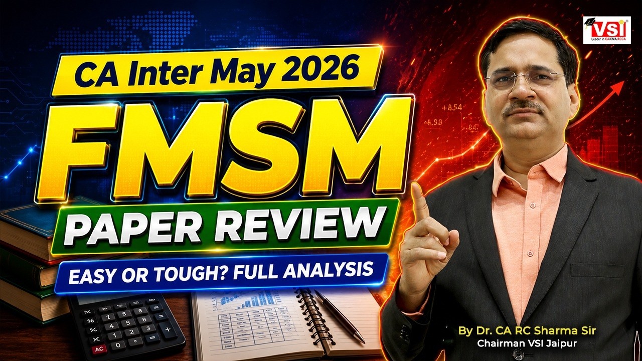 CA Inter May 2026 FMSM Paper Review 🔥 | Easy or Tough? Full Analysis