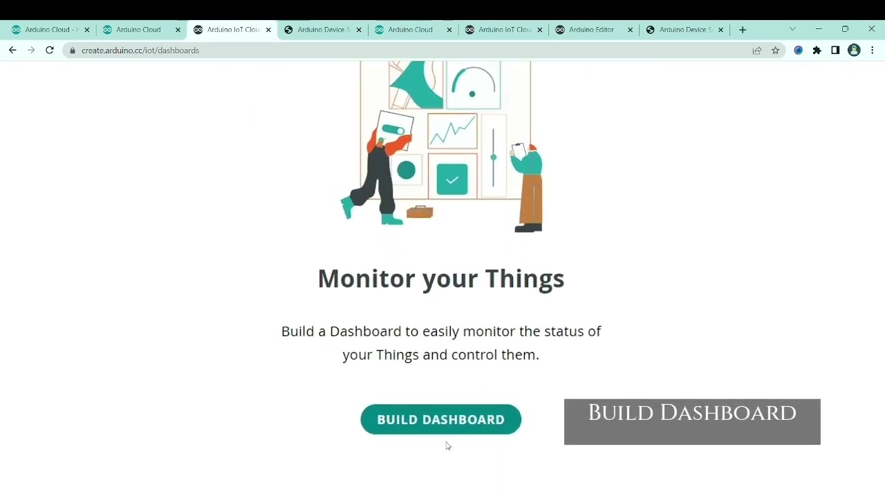 Using Arduino Iot Cloud with esp32 |  Blink led with help of iot.
