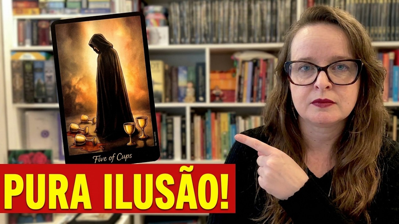 😱 VOCÊ ESTÁ SOFRENDO POR UMA ILUSÃO! O Tarot revela o que o 5 de Copas esconde