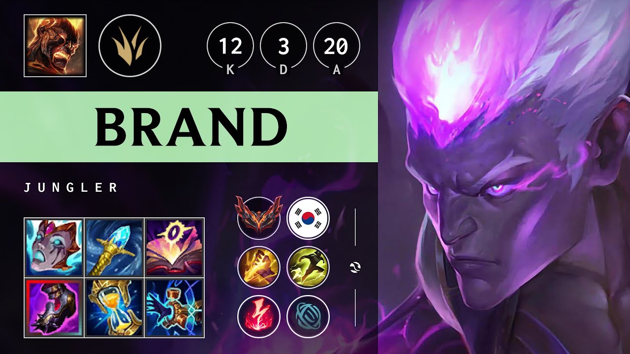 Brand Jungle vs Hecarim - KR Grandmaster Patch 25.17