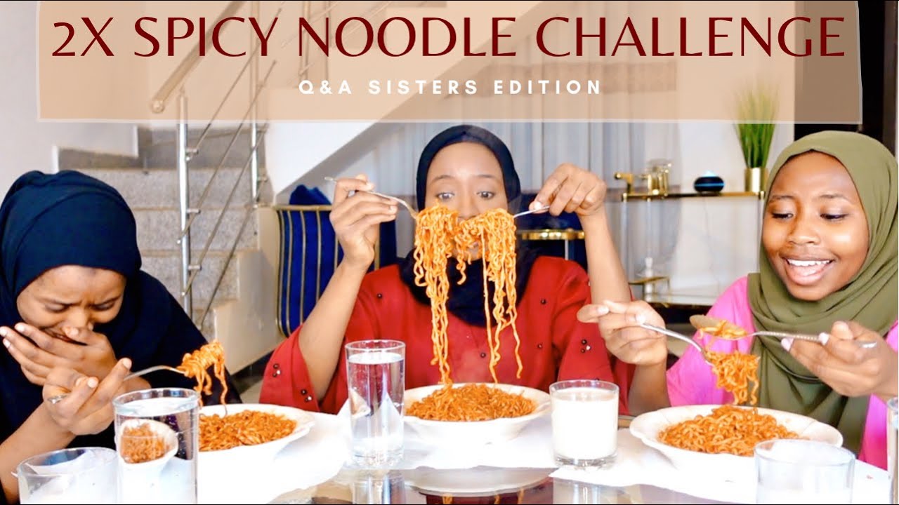 2X Spicy Noodle Challenge| Q$A Sister Tag| Humaira SB