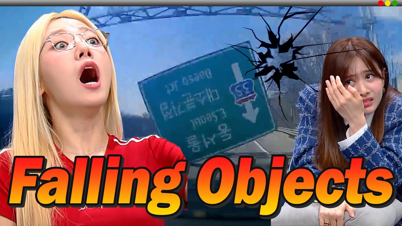 Apink Kim Namjoo's Dashcam Reaction : Random & Unexpected Objects on the Road😨