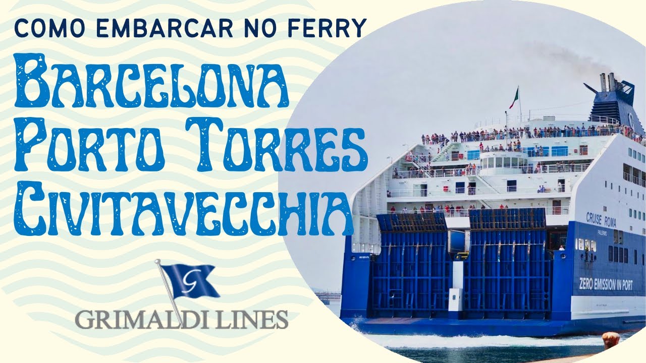 Como Embarcar a Mota no Ferry de Barcelona para Porto Torres - Civitavecchia