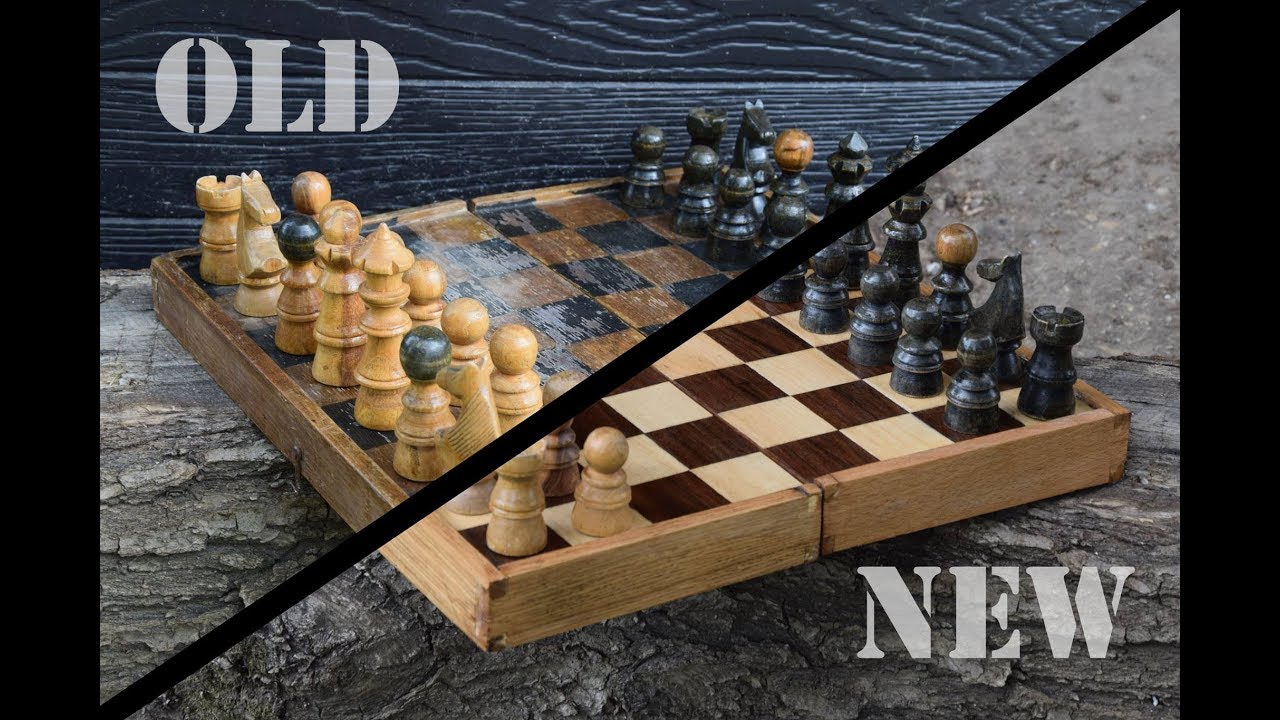 Old chessboard remake restoration