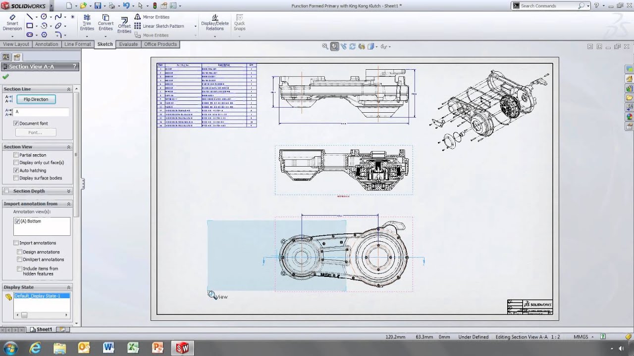 SolidWorks 2013: Section View Assist