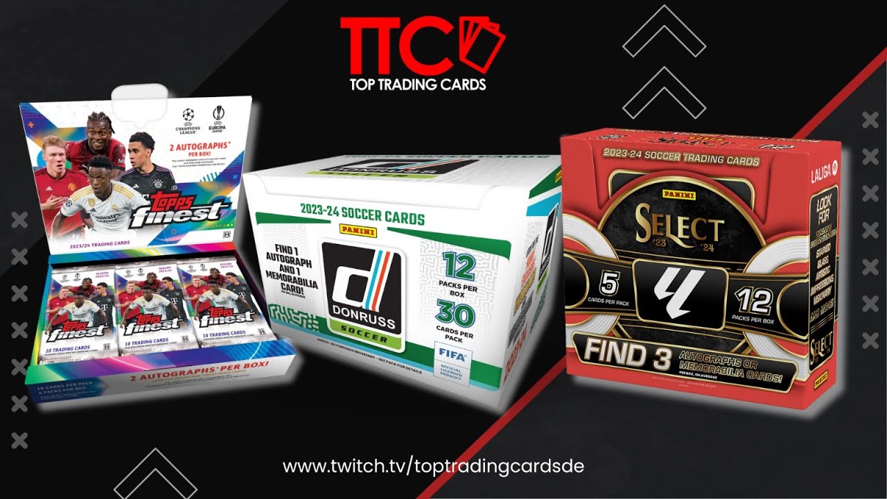 TTC BOX BREAK STREAM ⚽ 🔥🔥 TOPPS FINEST UCC + DONRUSS & SELECT LA LIGA RELEASE DAY BOX BREAK