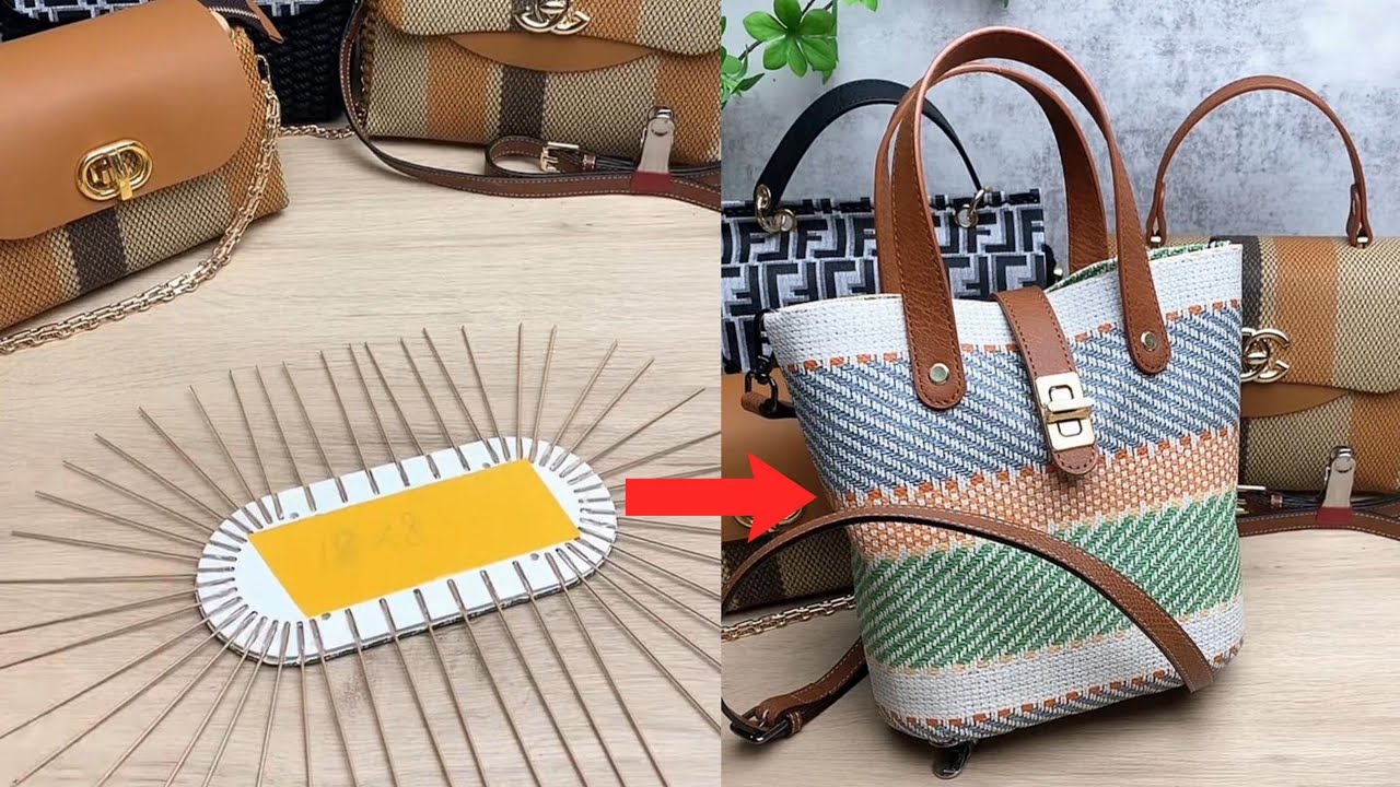 Create a Unique Jute Rope Bag with Foam Board & Flower Wire Stems #diy #handmade #craft