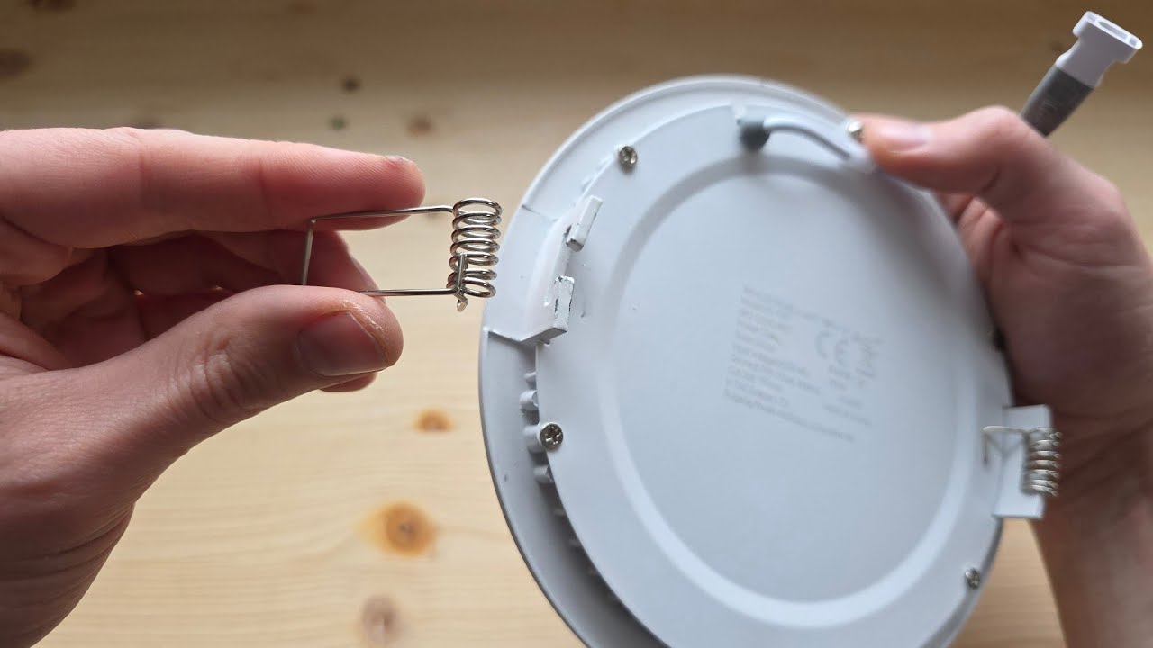 LED Panel Light - How to Install the Spring