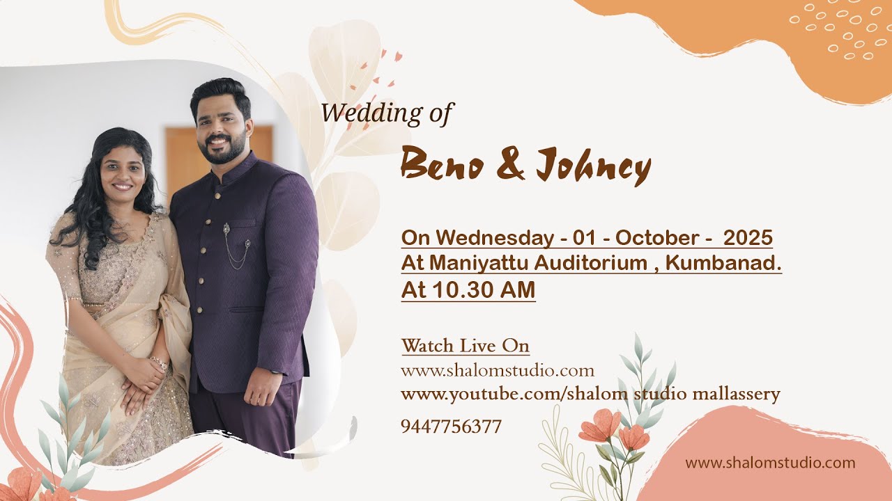 BENO & JOHNCY I LIVE WEBCAST | 01 OCTOBER 2025 | SHALOM STUDIO
