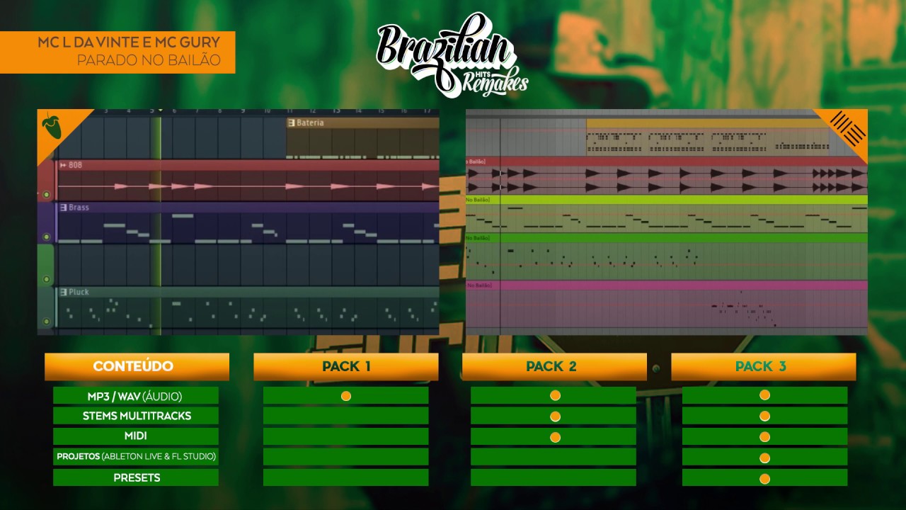 MC L Da Vinte e MC Gury - Parado no Bailão [Instrumental, Ableton Live & FL Studio]