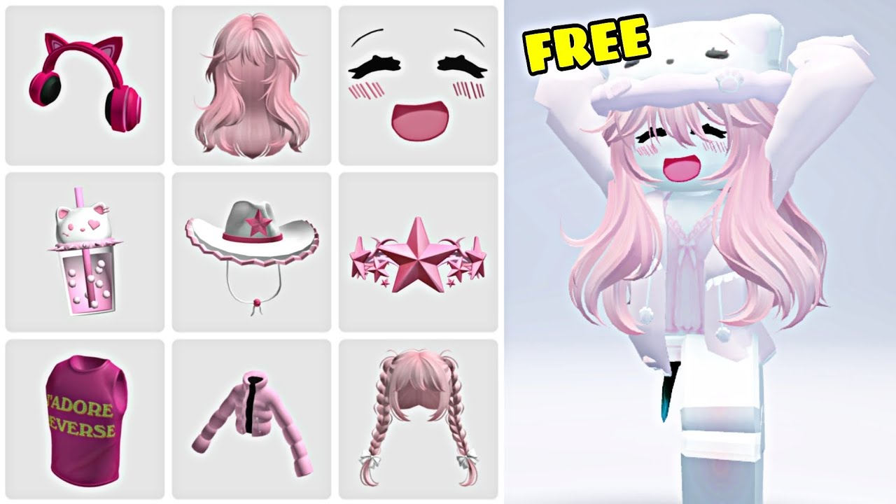 HURRY! 💞 — GET 12 FREE PINK ITEMS IN ROBLOX⭐🎀 (EASY TO GET)