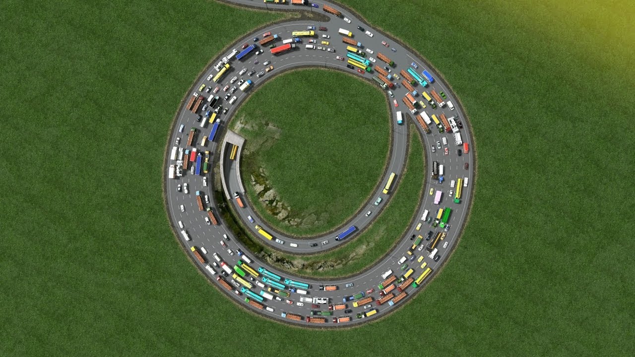 Cities Skylines - Most Satisfying Roundabout #The Funnel# [4K]