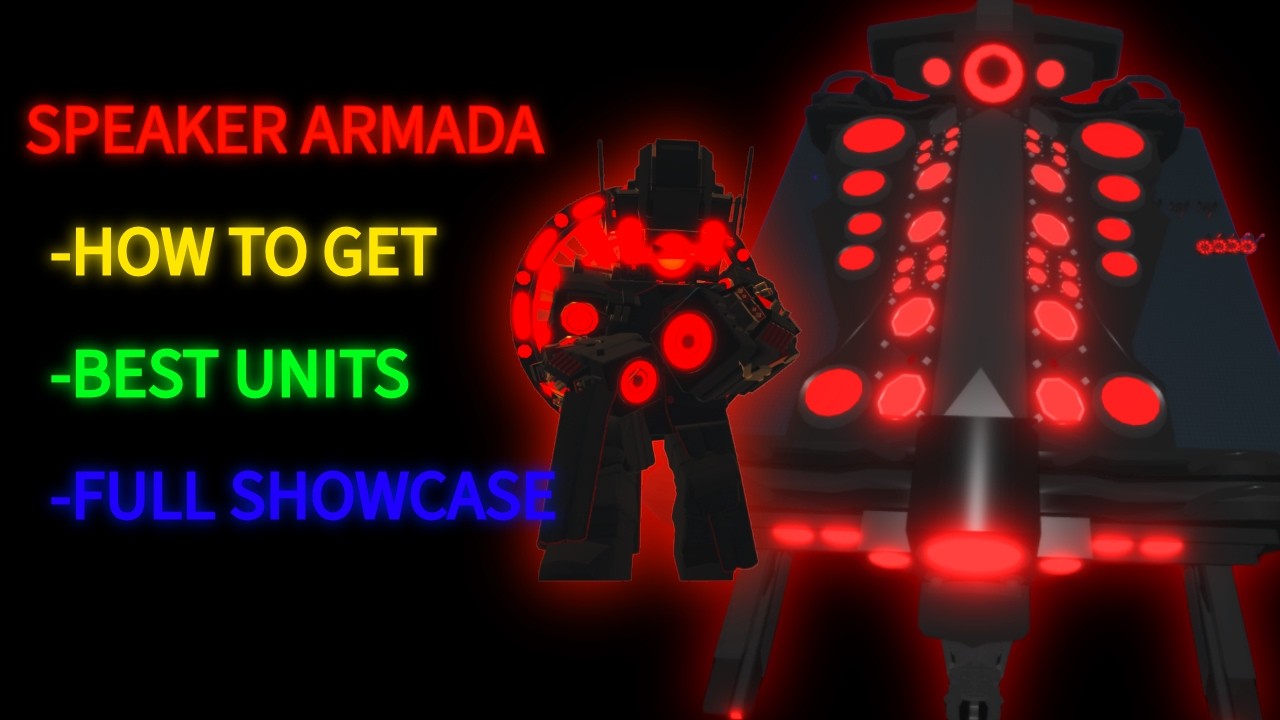 SPEAKER ARMADA FULL SHOWCASE! | Skibi Defense